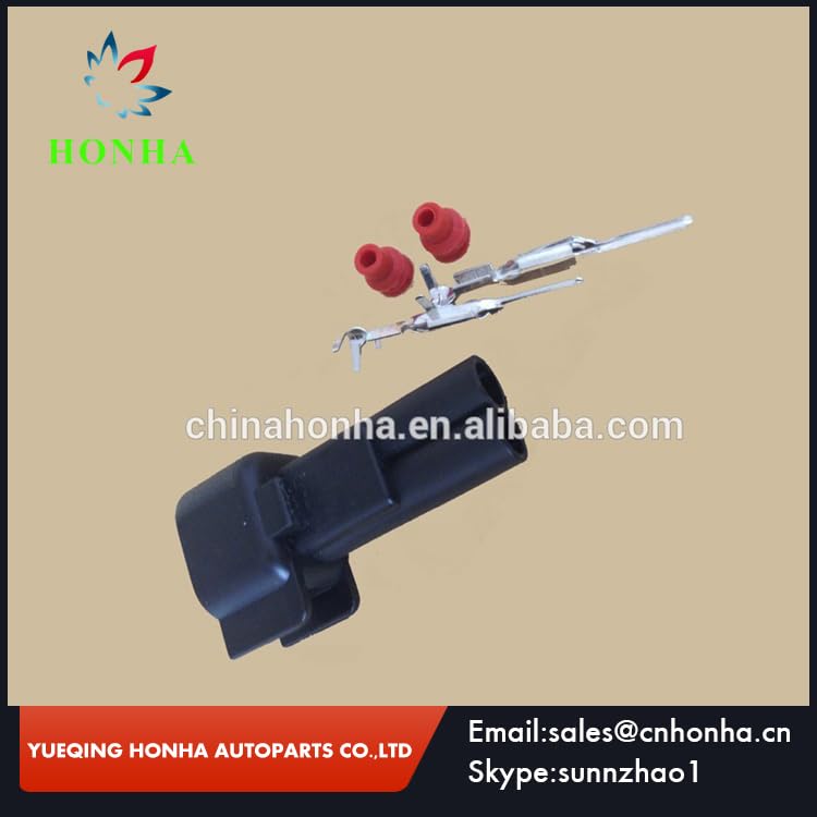 EV6 EV14 2 Pin Waterproof Male Wire Harness Fuel Injector Auto Connector - (Color Name: 50)
