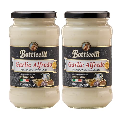 Botticelli Alfredo Sauce | 14.5 oz | 2- Pack each (Garlic Alfredo Sauce)