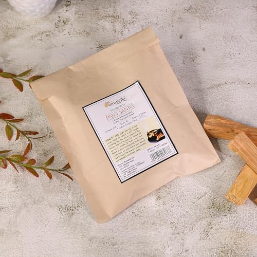 Image of AROMATIKA Palo Santo Wood Sticks 4 inch Long (100g) - Set of Approx 12 for Purifying, Cleansing, Meditating, and Stress Relief - Natural, Sustainable, and Wild Harvested