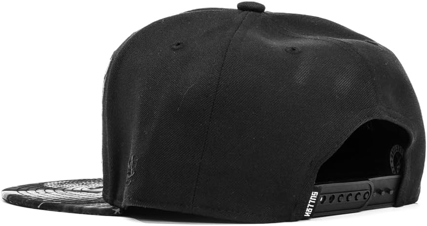Sullen Gentle Mary Tattoo Lifestyle Graphic Snapback Artist Series Flat Bill Hat Black - Image 4