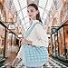 VH&GRED Puffer Purse for Women, Quilted Crossbody Bag with Chain Strap, Soft Puffer Tote Handbag, Lightweight Shoulder Bag, Fashionable Pastel Clutch