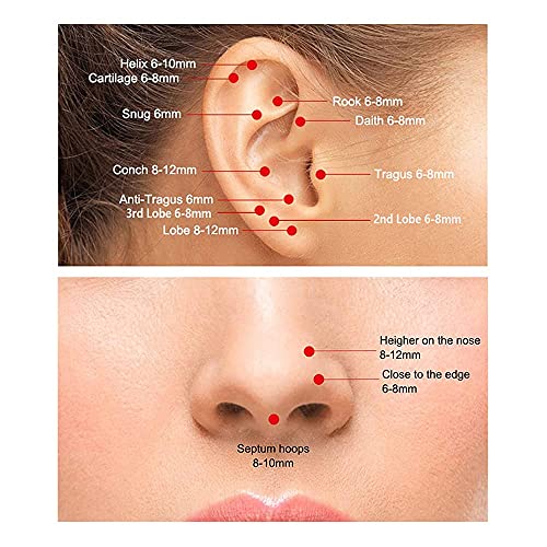 5 Pairs 316L Surgical Stainless Steel Small Huggie Hoop Earrings Set Hypoallergenic Hoops Cartilage Helix Lobes Hinged Sleeper Earrings For Men Women For Multiple Piercings (6Mm Set:5 Color,5 Pairs) #TOP3