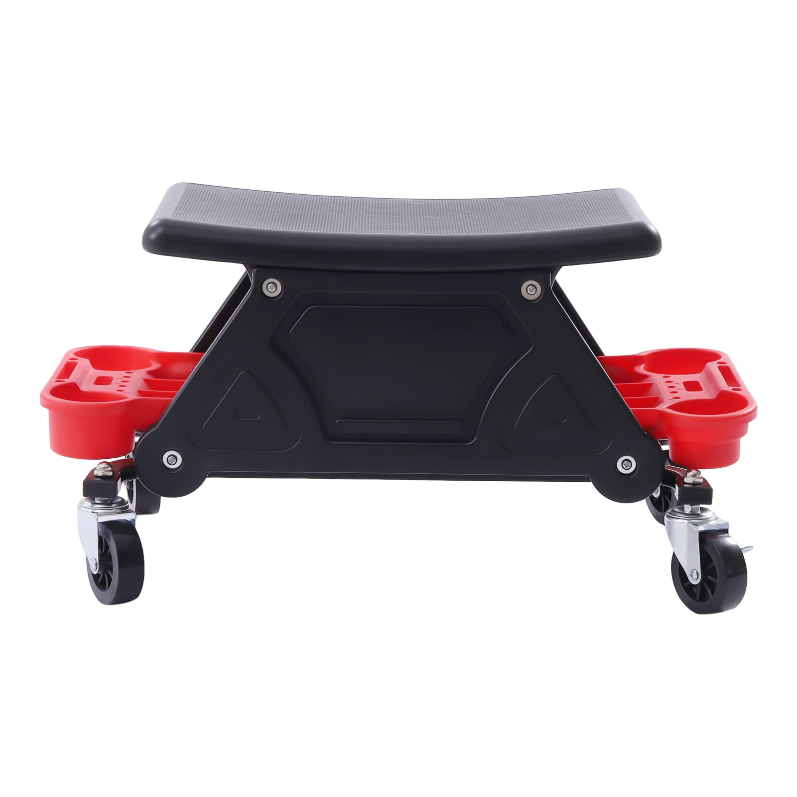 Taburete mecánico con ruedas, bandeja de herramientas para taller, garaje, taller, casa, capacidad de carga 150 kg