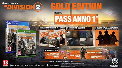 The Division 2 Gold Xbox One jeu de tir RPG Ubisoft