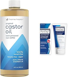 Home Health Aceite de ricino de 32 onzas y Pa...