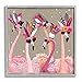 Produktbild Stupell Industries Fancy Pants Flamingos, Design by Hammond Gower Wandbild, gerahmt, Grau, braun, 17x17