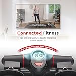 Sunny Health & Fitness 2-in-1 Premium Power Stepper with 400lbs Weight Capacity and Resistance Bands, Low-Impact Cardio, Space-Saving, Height-Adjustable, with Bluetooth and Free SunnyFit App - Image 4