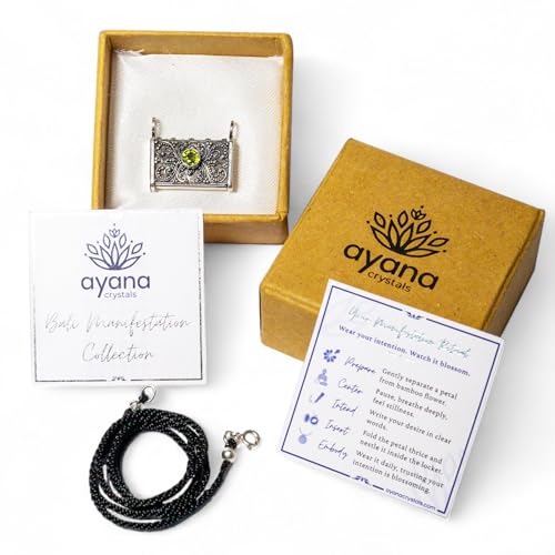 Bali Manifestation Locket | Handcrafted Balinese Silver | Sacred Ritual Jewelry with Bamboo Petal for Intentions2