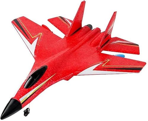 RC Jet Airplane Modelo SU-37 - Juguete volador con control remoto (rojo)