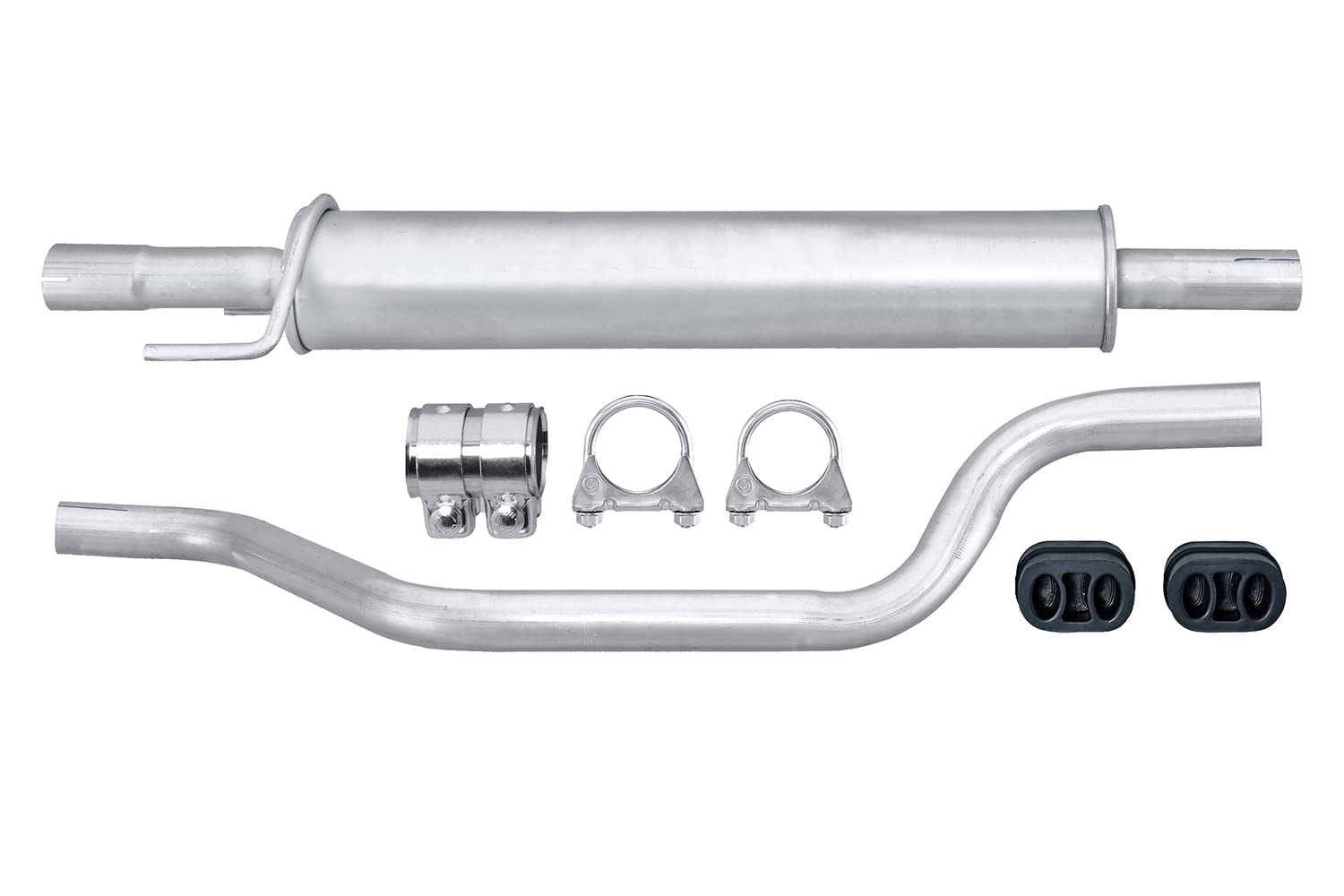 HELLA 8LB 366 021-131 Vorschalldämpfer - Easy2Fit® Kit - vorne - zweiteilig - Set mit Anbauteilen - für u.a. OPEL MERIVA A | 8LB 366 021-131 Kompatibel mit Meriva A Großraumlimousine (X03)