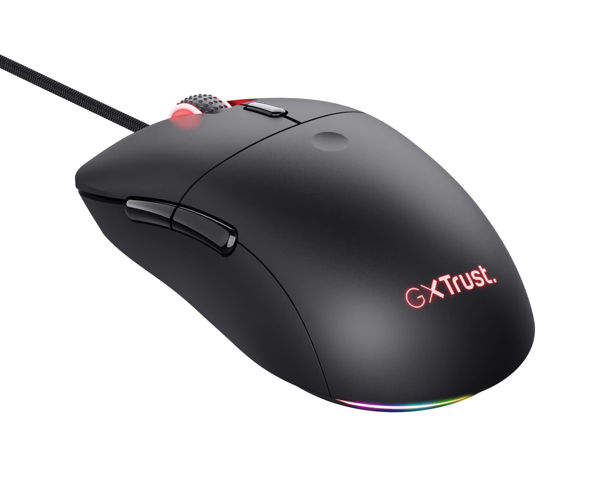 Trust Gaming GXT 981 Redex Ratón Gaming Ligero, 200-10.000 dpi, Interruptores Kailh, Sensor Óptico Ajustable, Ratón RGB, 6 Botones Programables, Mouse Gamer para Portátil, PC, Windows - Negro