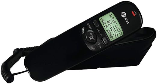 ATT Corded Trimline Phone with Caller ID (Black) TR1909B TR1909B 650530019746
