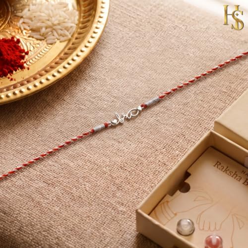 Image of HighSpark 925 Silver Rakhi for Bhai | Stylish Cool Bro Rakhi for Boys & Men | Lovely Gift