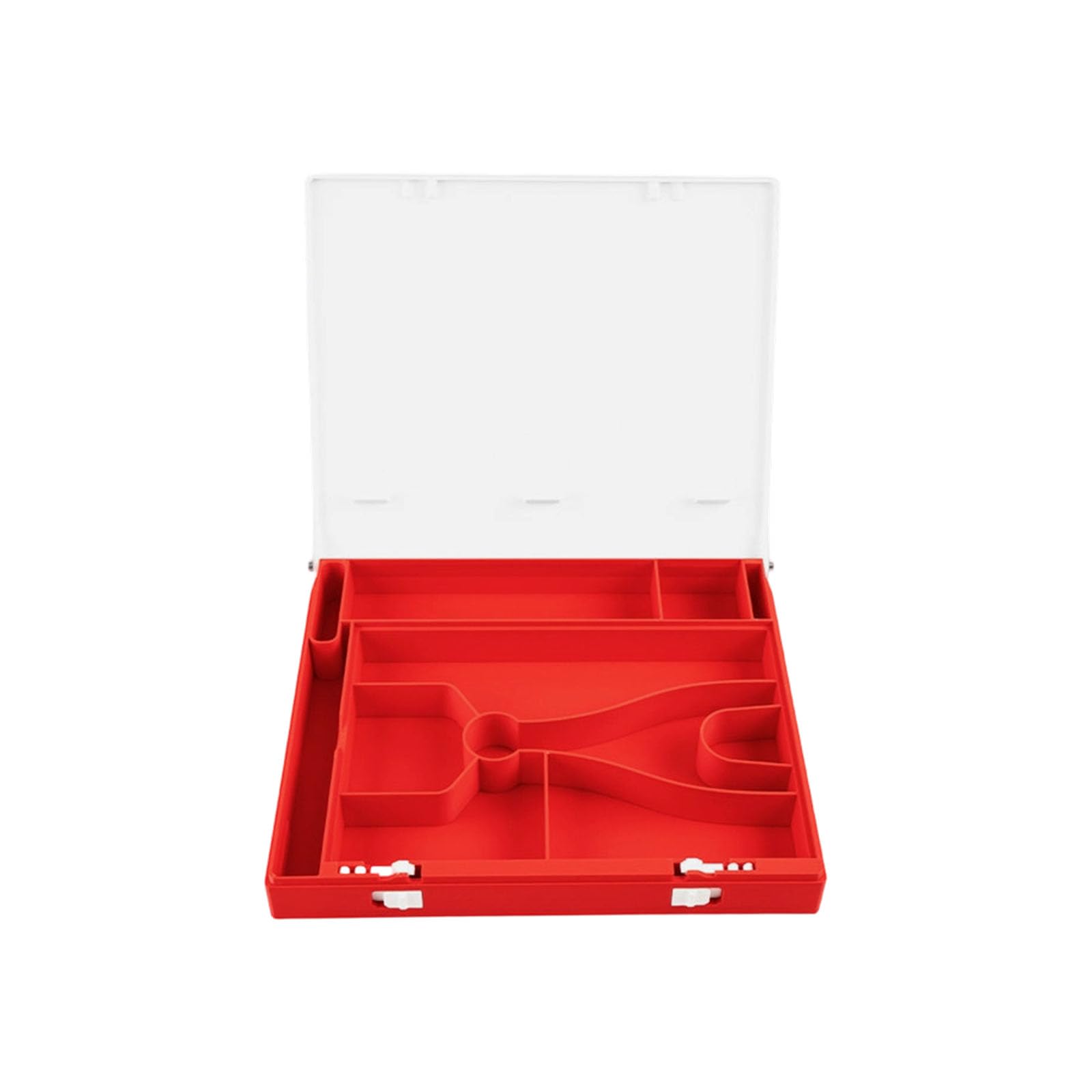 Carotoe D Clamshell Model Workbench Organizer Case, 22Cm / 8.7In Portable Hobby Tray For Esktop Tool Storage An Assembly Work Portable Model Workbench Hobby Organizer Case Esktop Tool Storage Tray Assembly