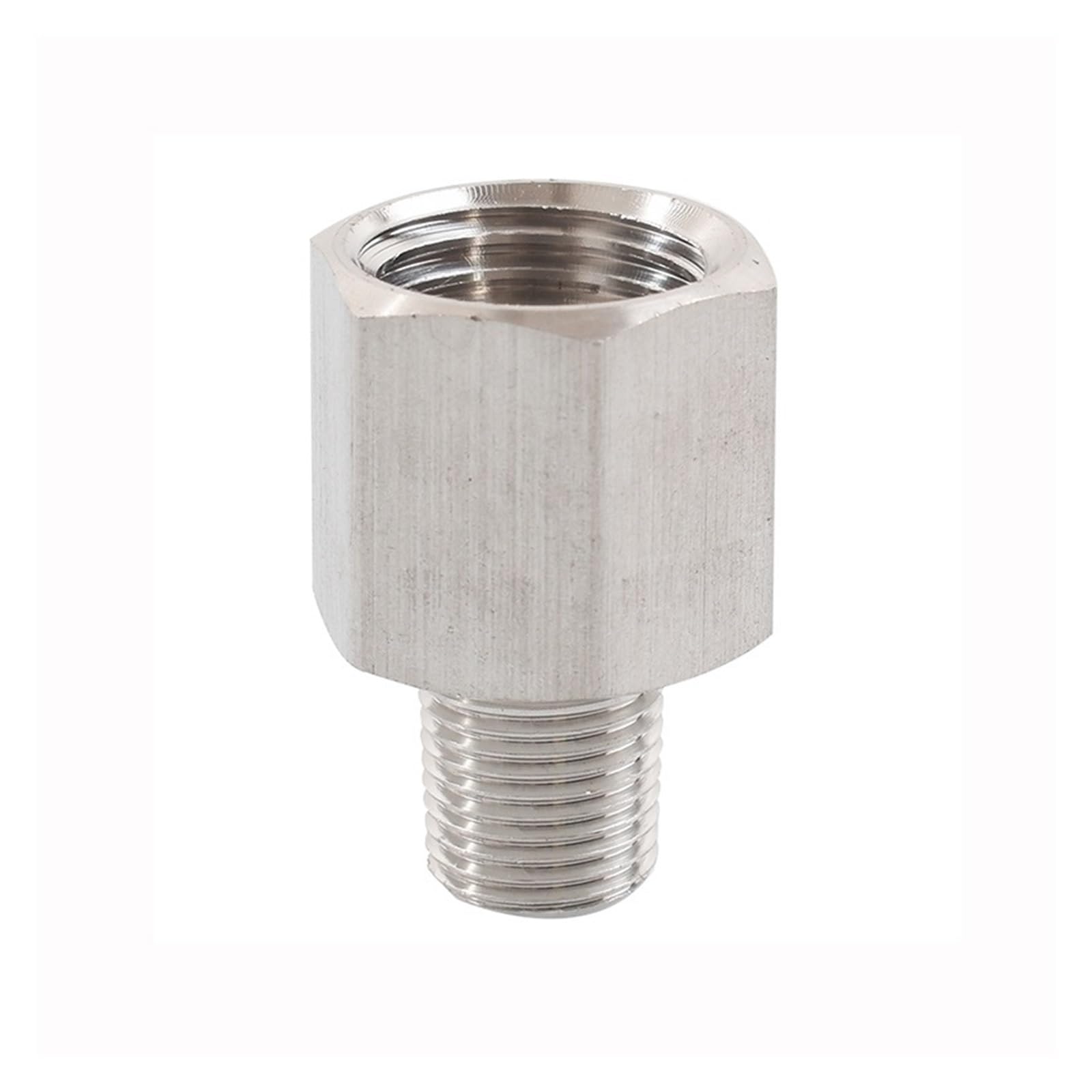 DeVow 1/8" 1/4" 3/8" 1/2" 3/4" 1" M5 M6 M8 M10 M12 M14 M16 M18 M20 BSP Female Male Thread 304 Stainless Steel Pipe Fitting Adapter(BSP1I4 Female,M16X1.5 Male_Thread)