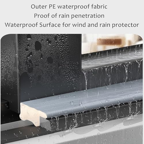 Deflectores de lluvia para ventanas y protectores de bordes contra reflujo (4 unidades) 7