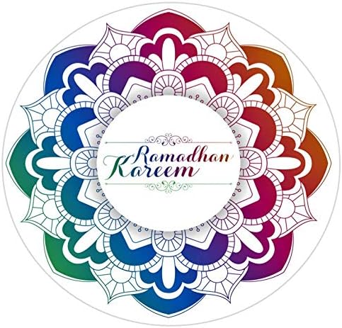 Uniquedesignz Ramadan Mubarak Stickers 70 Labels favour party bags Sweet cones Non Personalised (0093)