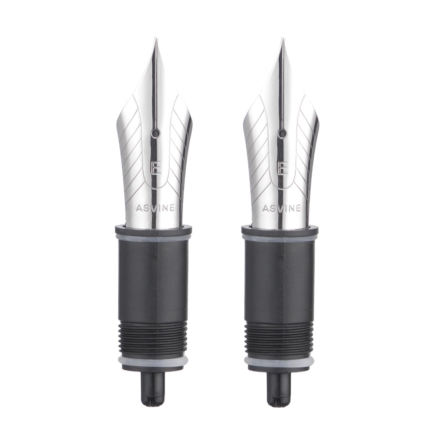 Asvine #8 Extra Fine Nib Replacement Nib - Fits All Asvine #8 Fountain Pens (C2000 & C80) - Silver (Pack of 2) โ image 1