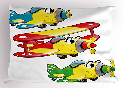 Almohada de tela multicolor 91.4 cm x 50.8 cm miniatura 1