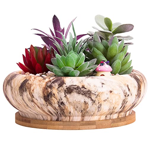 ARTKETTY Succulent Pots - 7.3 Inch Large Succulent...