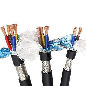 Highly Flexible Shielded Drag Chain Cable TRVVP 2-40 core 26-11AWG Folding Oil-Resistant CNC Machine Tool Signal Control Cable16 cores,15 AWG 5 Meter