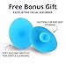 Zubree Bathtub Overflow Drain Cover + Bonus Gift Facial Scrubber- Adds 4 Inches to Tub for a Deeper Soak