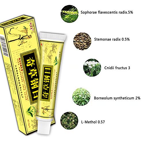 5Pcs Body Cream, AntiItch Cream External Use Only, Dermatitis, Inflammation and Rashes,Natural