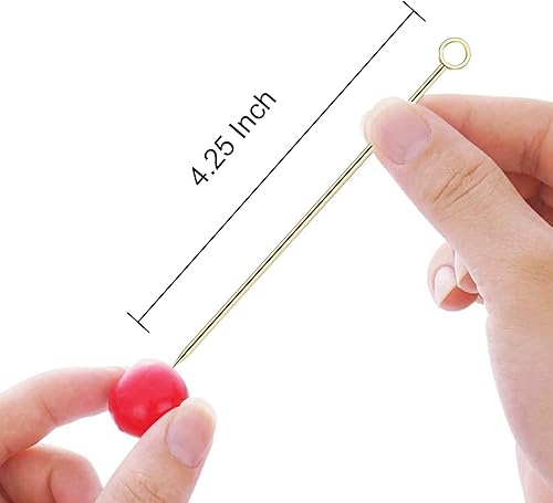 Miniatura 2 de 8 púas de cóctel de acero inoxidable, palillos de cóctel de martini, pinchos de metal reutilizables para cócteles, aceitunas y aperitivos Bloody