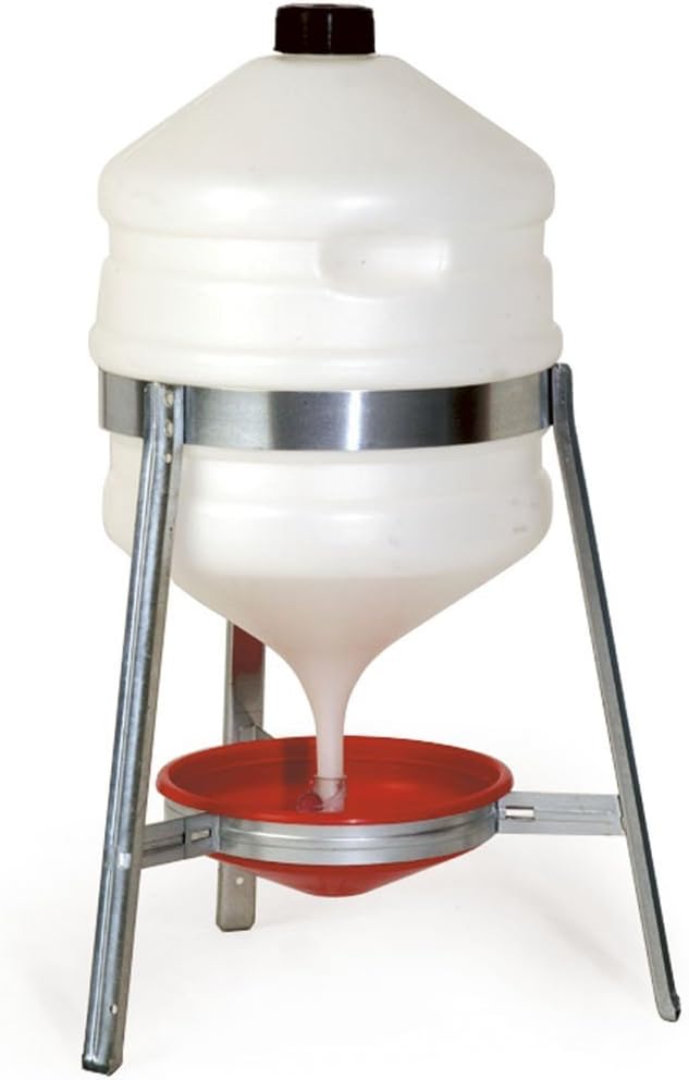 Poultry Drinker with Metal Stand - 30 litres