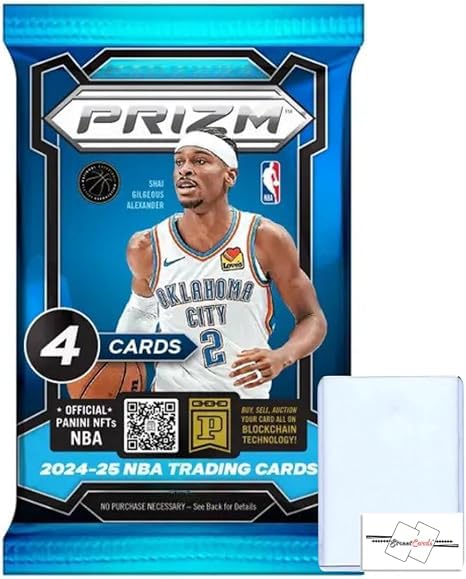 Amazon.com: 2024-25 Prizm Basketball Retail Pack with 4 Trading