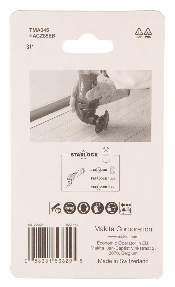 HOJA CORTE SEG.85MM BI-METAL STARLOCK marca Makita
