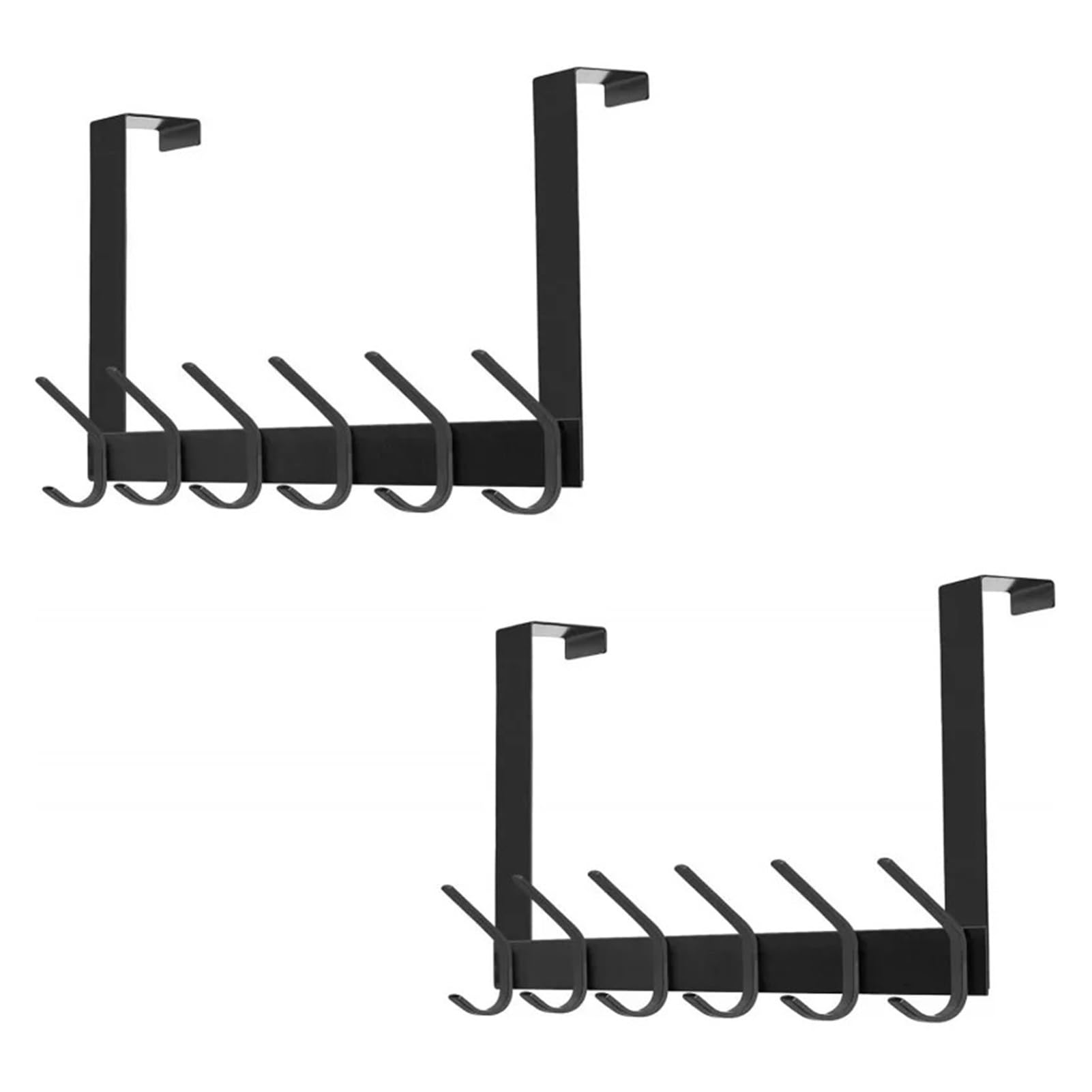 Ganchos para colgar en la puerta Paquete de 2 ganchos for colgar sobre la puerta, resistentes, for colgar abrigos, batas, sombreros, ropa, organizador de baño.