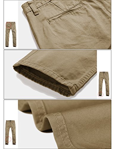 Image of Match Mens Regular-Fit Casual Flat Front Chino Pants