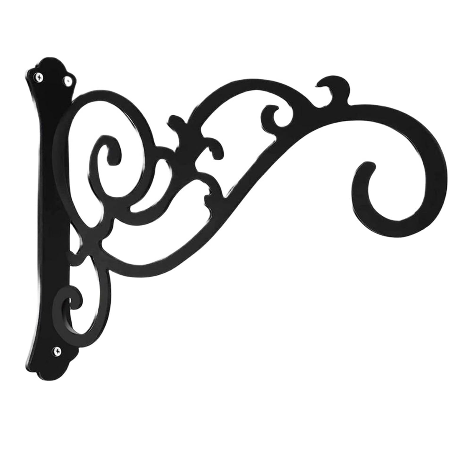 Huwoyg Black A 1Pcs Plant Bracket Hook Iron Wall Hooks Hanging Plants Flower Pot Basket For For Plants(Black A)