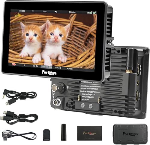 Portkeys BM5IV WR 5.5�C���` 2000nits 4K 60P HDMI�݊� 3G-SDI �^�b�`�t�H�[�J�X�J�����R���g���[�����j�^�[ ����CINENORM�A�f���A���X�N���[�����j�^�����O�A�A���~�j�E���n�E�W���O 100%Rec.709 