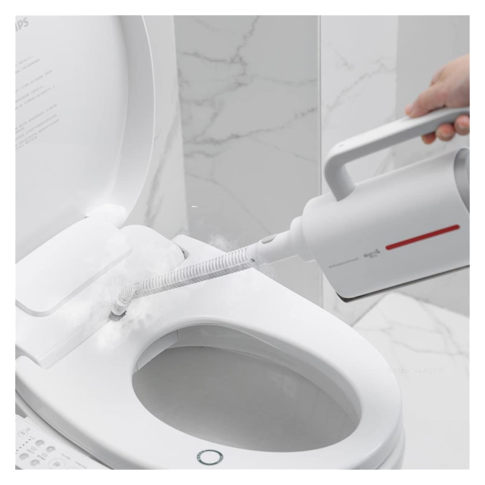 Scopa a Vapore Aspirapolvere Elettrico Pulitore a Vapore Mop Lavapavimenti Portatile Lavavetri Macchina per la Pulizia della Scopa con 5 Accessori per la Finestra del Tappeto