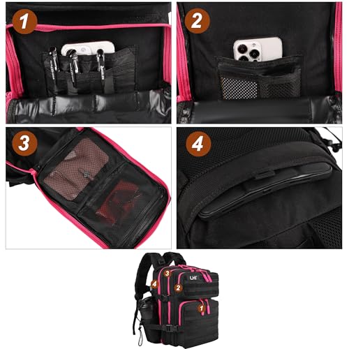 Image of LHI Tactical Military Backpack for Men and Women 25L /35L Army Assault Pack Bag Small Rucksack with Bottle Holder