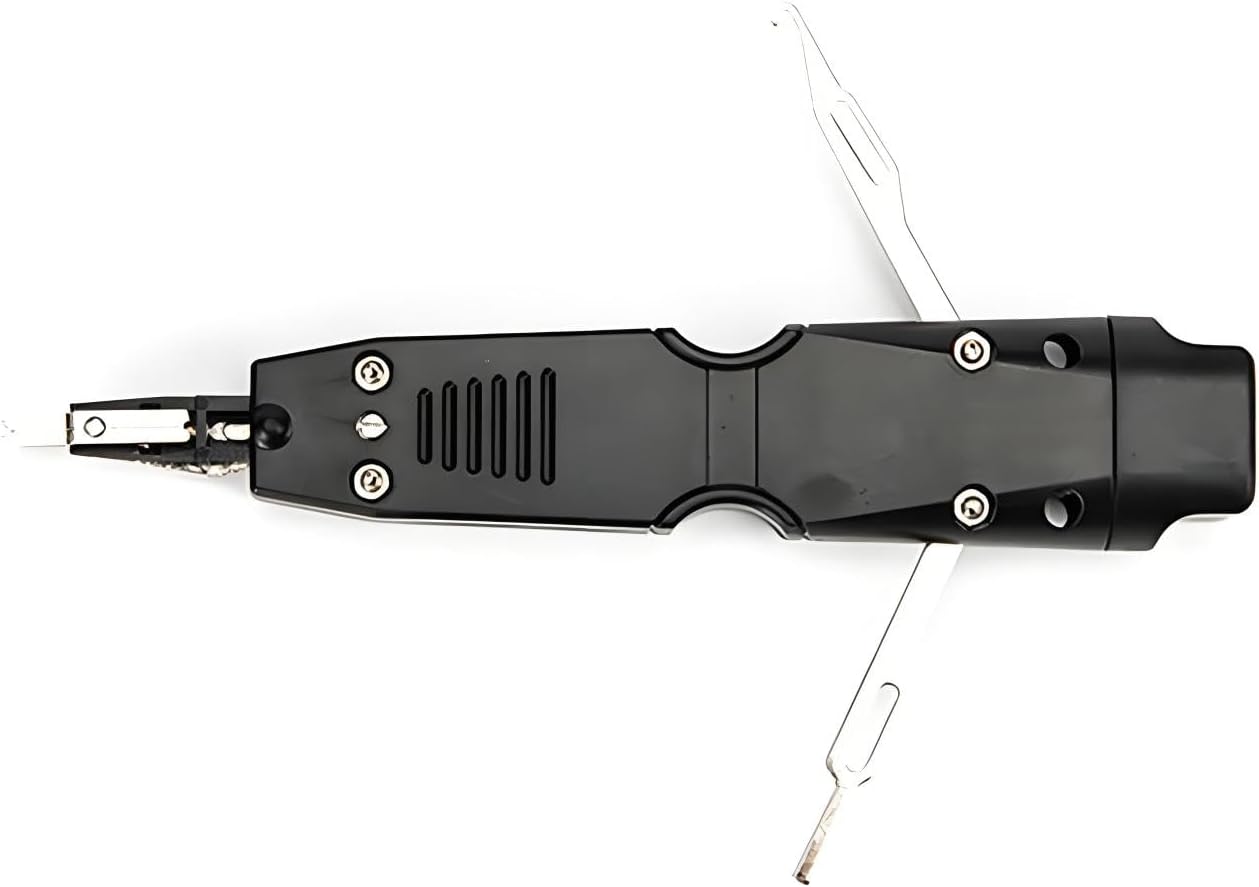 Punch Down Tool Versatile Network Wire Impact Punch-Down Tool Ergonomic Design for Computer Network Wires, Modules, Cables Connection Work