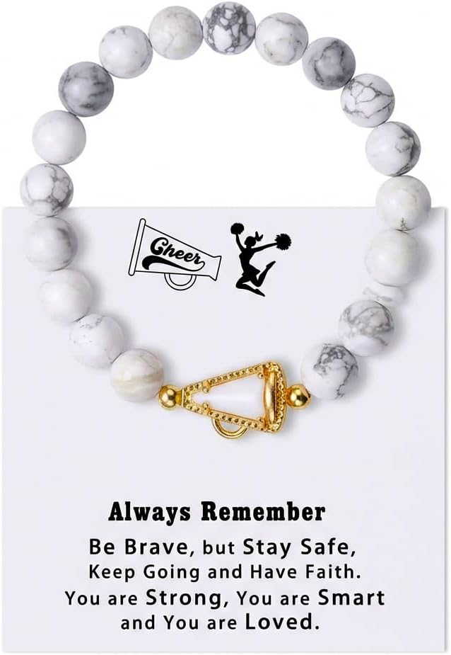 Cheer Bracelet Cheerleading Charm Bracelets for Women Coach Mom Team