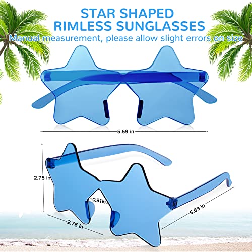 Coume Rimless Star Shape Sunglasses Sun Glasses for Women Men Candy Color Star Glasses Tinted Sunglasses for Women2