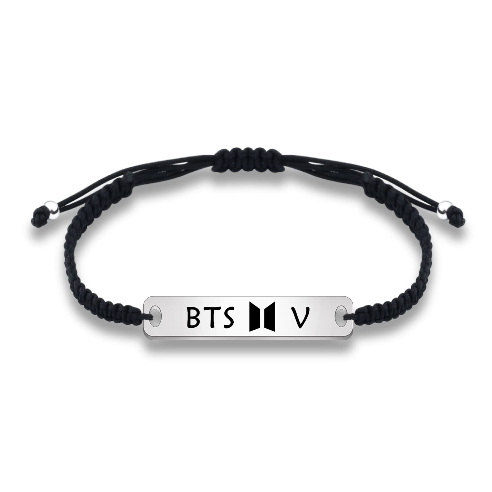Kpop Star Charm Bracelet Braided Rope Bracelet Set Love Yourself Army Bracelet Kpop Music Fans Gift Inspirational Gift