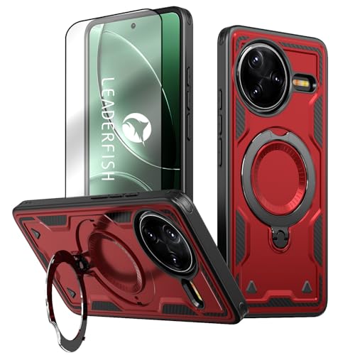 LEADERFISH y360°] cp X^htzfor Xiaomi POCO F7 Ultra P[X MagSafeΉ +KXtB X^h wh~ }OZ[tΉ ČRMILKi Redmi K80 Pro P[X Ot