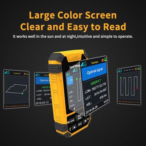 Professionelles Tragbares Landflächenmessgerät mit 2,4-Zoll-Farbdisplay, Sprachansagen, GPS für Landvermessungsmessgeräte