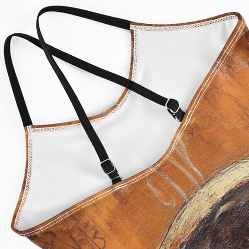 KLL Girls Swimsuit Beach Swimwear Girls Swim Suit 5-6T Coffee4