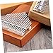 Vaguelly 6pcs Kalimba Replacement Bridge Light Brown Thumb Piano Bridges and Portable Musical Instrument Accessories Key Kalimba