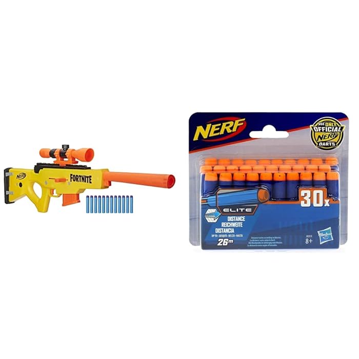 Buy Nerf Fortnite BASRL Bolt Action, Clip Fed Blaster Includes