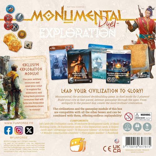 Monumental Duel - Exploration Juego de Mesa Estrategia 2Jug miniatura 2