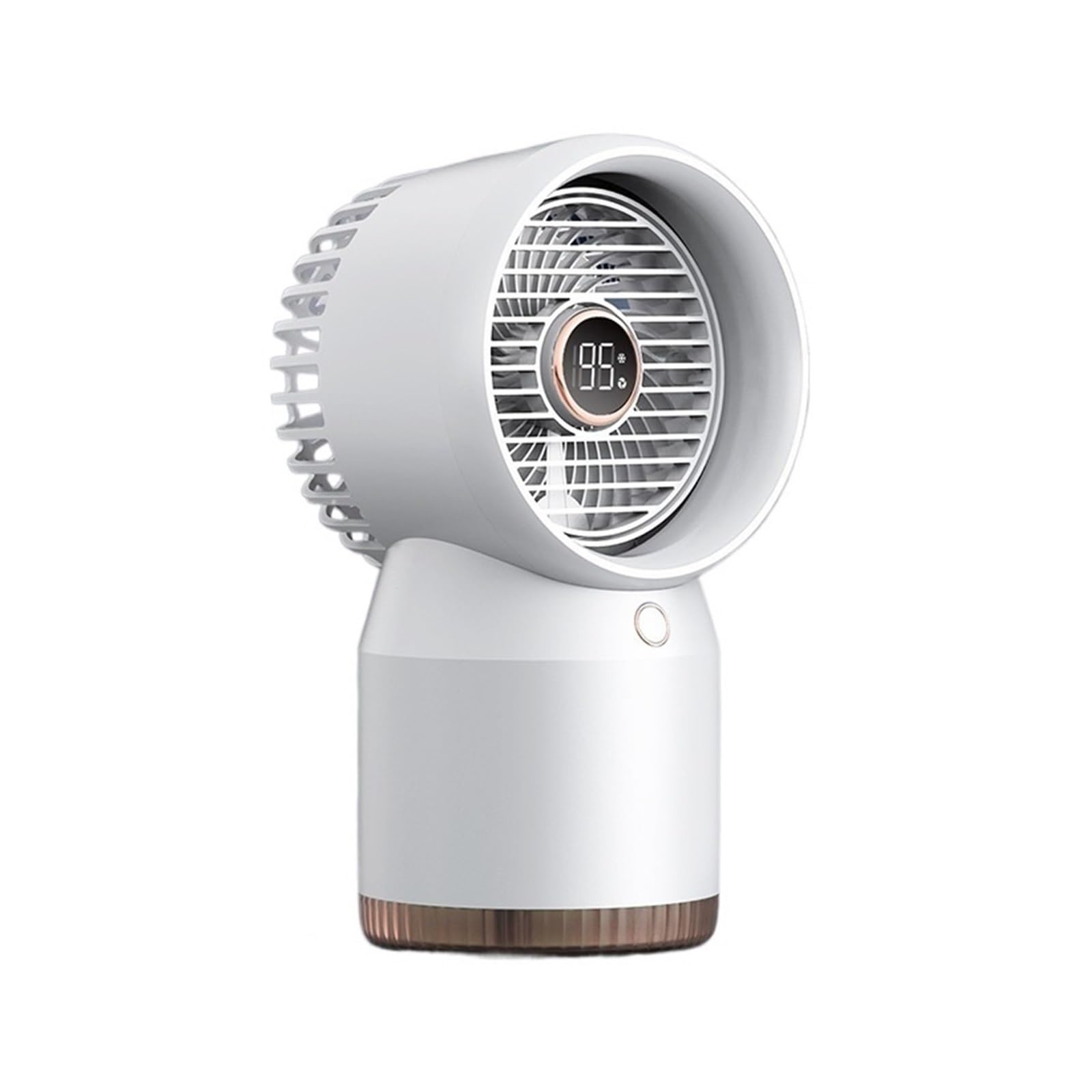 Spray Fan Portable Air Conditioner Humidifier 3600mAh Battery Rechargeable Office Desk Cooling with Night Light Airflow Comfort Refreshing Breeze(White)