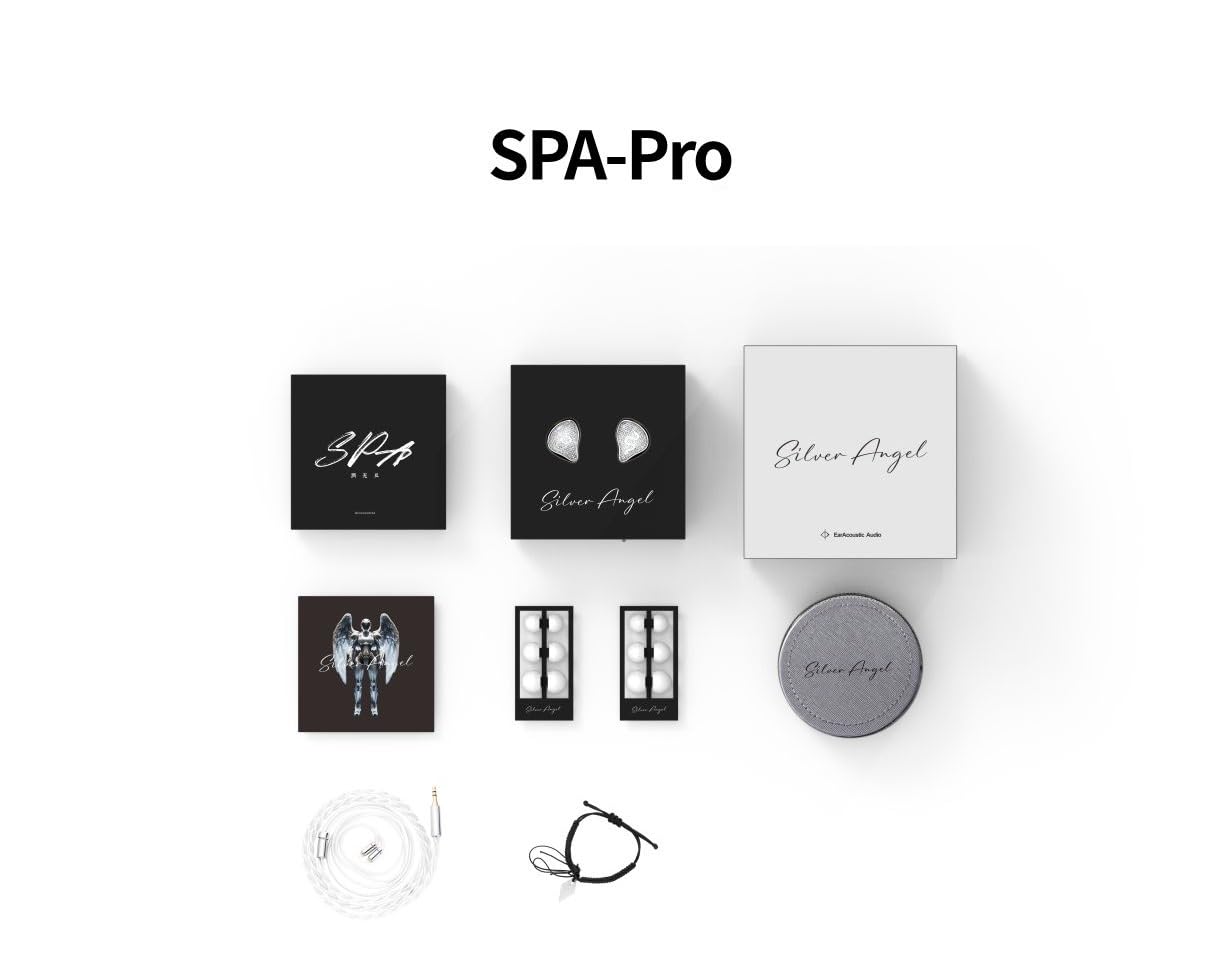SPA-Pro - Cuffie con cavo senza microfono, auricolari in-ear ad alta fedeltà con bassi migliorati, isolamento acustico, 5-40000 Hz, banda ultra larga (3,5 mm)