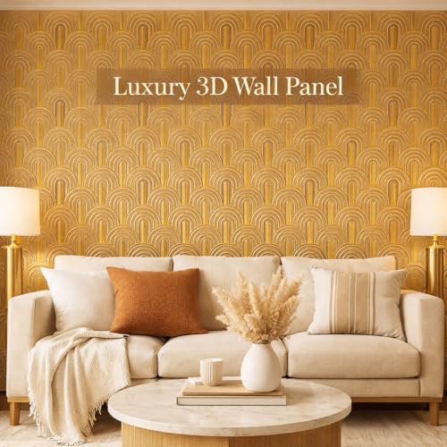 Image of Barebeauty 3D Wall Panel Wallpaper, Self Adhesive PE Foam Brick Sticker, Waterproof Wall Covering for Home Decor, 70 x 70 cm (Pack of 6, 31.62 Sq. Ft. Approx)